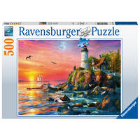 Ravensburger Puzzle 500pc - Lighthouse at Sunset