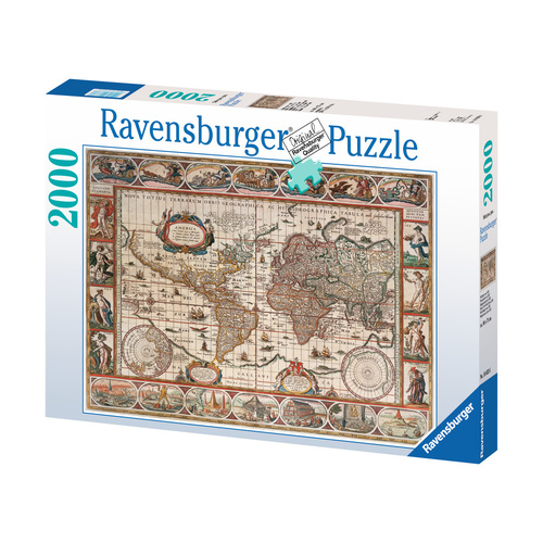Ravensburger Puzzle 2000pc - Map Of World From 1650