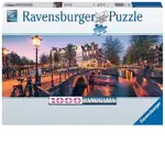 Ravensburger Puzzle 1000pc - Evening in Amsterdam Panorama