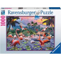 Ravensburger Puzzle 1000pc - Pink Flamingos