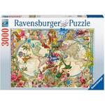 Ravensburger Puzzle 3000pc - Flora & Fauna World Map
