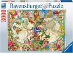 Ravensburger Puzzle 3000pc - Flora & Fauna World Map