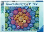 Ravensburger Puzzle 2000pc - Radiating Rainbow Mandalas