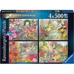 Ravensburger Puzzle 4x500pc - Happy Days No. 4 Glorious Gardens