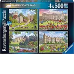 Ravensburger Puzzle 4x500pc - Happy Days No. 5 Royal Residences