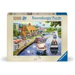 Ravensburger Puzzle 1000pc - Leisure Days No. 7 Evening on the River