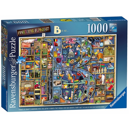 Ravensburger Puzzle 1000pc - Awesome Alphabet B
