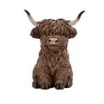 Splosh Rustic Meadow Statue - Highland Cow Standing