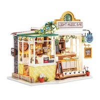 Rolife Wooden Model - DIY Miniature House Light Music Bar