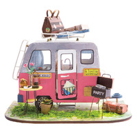 Rolife Wooden Model - DIY Minature House Happy Camper