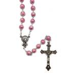 Rosary Beads - Glass Pink