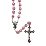Rosary Beads - Glass Pink