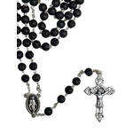 Rosary Beads with Lava Stones - Miraculous