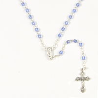 Rosary Beads Crystal Ab 4mm - Blue