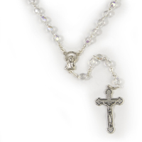 Rosary Beads Crystal Ab 7mm - Crystal