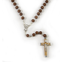 Rosary Beads Wooden 8mm - Brown