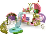 Schleich Bayala - Glittering Flower House with Unicorns, Lake and Stable