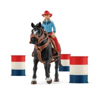 Schleich Farm World - Cowgirl Barrel Racing Fun