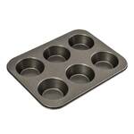 Bakemaster - 6 Cup Large Non-Stick Muffin Pan - 35 x 26cm
