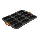 Bakemaster - Silicone 12 Cup Mini Loaf Pan - 36 x 25cm