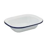 Bakemaster - Enamel Rectangular Pie Dish - 18 x 14 x 4cm