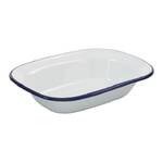 Bakemaster - Enamel Rectangular Pie Dish - 20 x 15 x 5cm