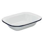 Bakemaster - Enamel Rectangular Pie Dish - 24 x 18 x 5cm