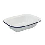 Bakemaster - Enamel Rectangular Pie Dish - 28 x 21 x 7cm