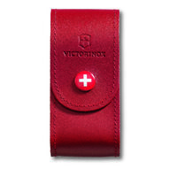 Victorinox Swiss Army Knife Pouch - Red Leather