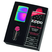 Zippo Gift Set - Lighter and Fluid - Spectrum