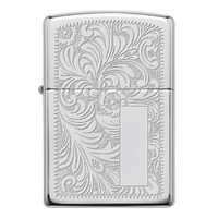 Zippo Lighter - Venetian High Polish Chrome