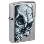 Zippo Lighter - Skull and Flame Design