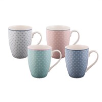 Bundanoon Coupe Mug - Geo Diamonds (Set of 4)