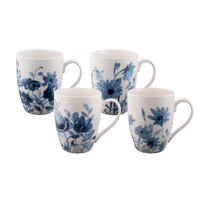 Bundanoon Coupe Mug - Garden Blues (Set of 4)