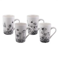 Bundanoon Tube Mug - Buzzing Garden (Set of 4)