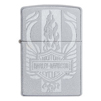 Zippo Lighter - Harley-Davidson Satin Chrome