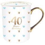 Sweet Heart Gold Handle Mug - 40th