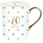 Sweet Heart Gold Handle Mug - 70th