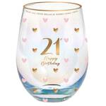 Sweet Heart Stemless Glass - 21st