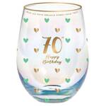 Sweet Heart Stemless Glass - 70th