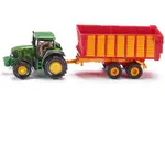Siku Farmer - John Deere with Silage Trailer