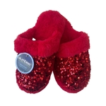 Slumbies Ladies Sequin Glam Slide Ruby