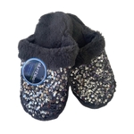 Slumbies Ladies Sequin Glam Slide Silver