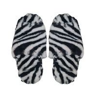 Slumbies Ladies Jungle Slides Zebra