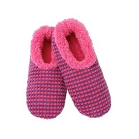 Slumbies Ladies Two Tone Soft Dots - Dark Pink