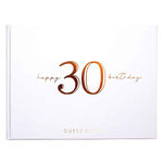 Rose Gold 30th Birthday Guest Book