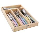 Jean Dubost Laguiole Simplicite - 24pc Cutlery Set Pastels