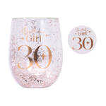 Splosh Celebration - Glitter Stemless Glass & Badge Set - 30