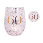 Splosh Celebration - Glitter Stemless Glass & Badge Set - 60