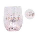 Splosh Celebration - Glitter Stemless Glass & Badge Set - Birthday